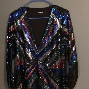 Multicolored Sequence Dress!